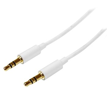 Star Tech 2m 3.5mm Audio Aux Stereo Cable - Male to Male