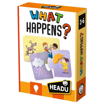 16pc Headu What Happens Logic Game Puzzle Set Kids 3-6y