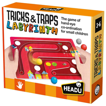 5pc Headu Tricks & Traps Labyrinth Kids Artboard Toy 3-6y