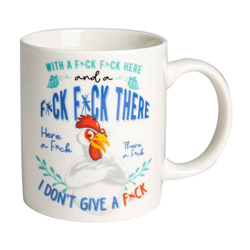 F*ck F*ck Here And A F*ck F*ck There 360ml Ceramic Drink Mug w/ Handle