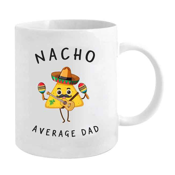 Nacho Average Dad 800ml Ceramic Giant Mug Gift White