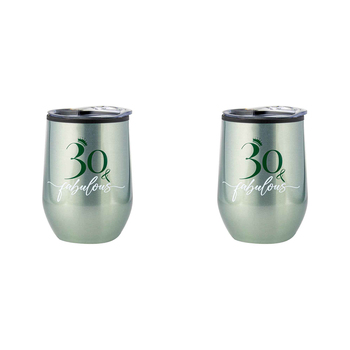 2PK 30th Birthday 360ml S/S Vacuum Insulated Tumbler Double Walled Mug