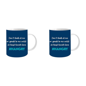 2PK Don't Look at Me or Speak to Me 360ml Ceramic Coffee Mug  Cup w/ Handle