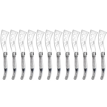 12pc Laguiole Etiquette 21.5cm Soft Cheese Knife - Marble White