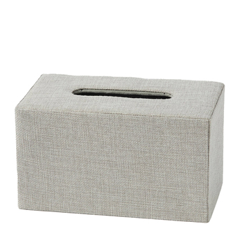 Pilbeam Living 24cm Aura Rectangular Tissue Box Holder - Grey