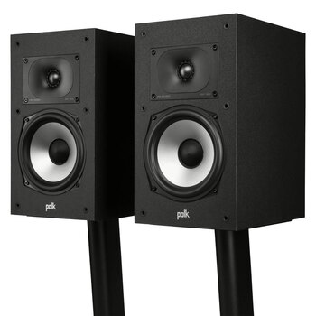 2pc Polk Monitor XT20 Bookshelf Speakers Black