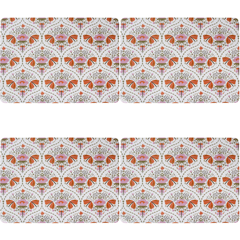 4PK 4pc LVD MDF/Cork Placemat Wanderer Home/Kitchen Decor 21.5x30cm Rectangular