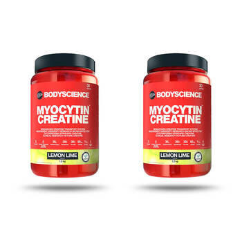 2PK BSc Myocytin Creatine & Carbohydrate Powder 30 Serves 1.2kg Lemon Lime