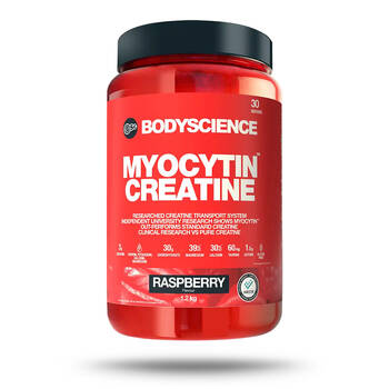 BSc Myocytin Creatine & Carbohydrate Powder 30 Serves 1.2kg Raspberry