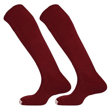 Mitre Mercury Plain Football Sock Maroon Sz Junior - Maroon