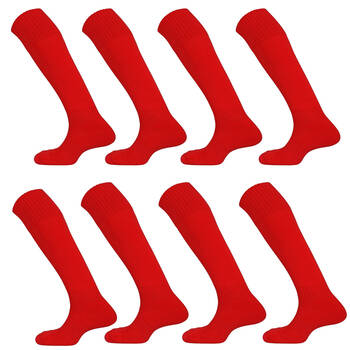 4PR Mitre Mercury Plain Football Sock Scarlet Sz Mini - Scarlet