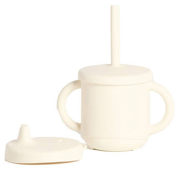 My Pure Silicone Baby/Toddler 3-in-1 Sippy Cup Set Pannacotta 6M+