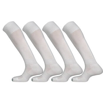 2PR Mitre Mercury Plain Football Sock White Sz Junior - White