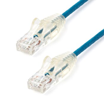 Star Tech 2m CAT6 Cable - Blue - Slim CAT6 Patch Cable - Snagless