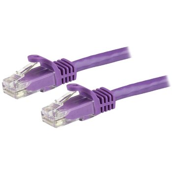 Star Tech 1.5 m CAT6 Cable - Patch Cord - Purple - Snagless