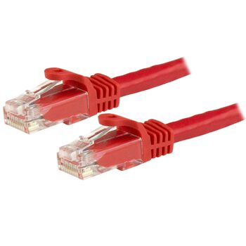 Star Tech 1.5 m CAT6 Cable - Patch Cord - Red - Snagless