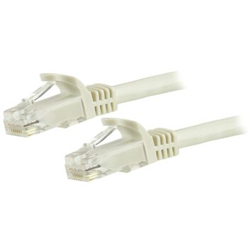 Star Tech 1.5 m CAT6 Cable - Patch Cord - White - Snagless