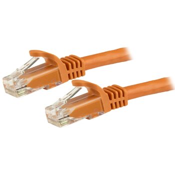 Star Tech 1m Orange Cat6 UTP Snagless Patch Cable