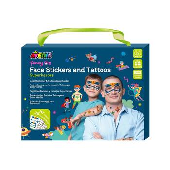 Avenir Face Sticker & Tattoos Superheroes Temporary Tattoos Kids 3y+