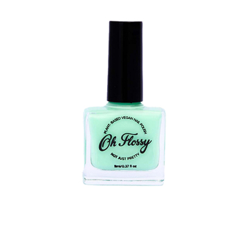 Oh Flossy Brilliant Kids 11ml Nail Polish Manicure - Cream Fluro Green
