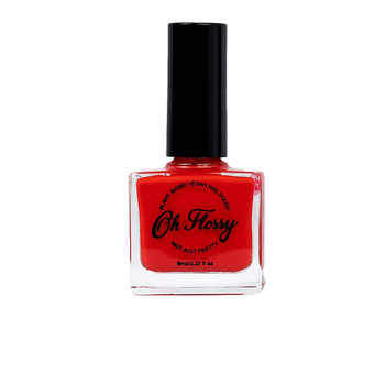 Oh Flossy Energetic Kids 11ml Nail Polish Manicure - Red