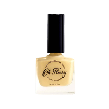 Oh Flossy Cheerful Kids 11ml Nail Polish Manicure - Pastel Yellow