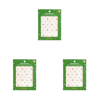 3PK Oh Flossy Non-Toxic Kids Nail Stickers Design - Wild Wonders 3y+
