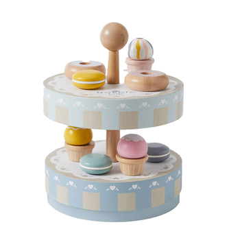 Nordic Kids Children's Wooden Play Toy Cake Stand Set 2y+