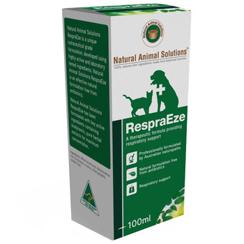 Natural Animal Solutions 100ml RespraEze Cats/Dogs Pets Respiratory Support
