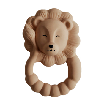 Natruba Lion 12.5cm Rubber Teether Baby/Infant 0m+ Yellow