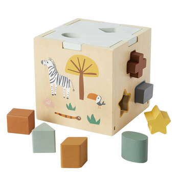 Zookabee Wood Shape Sorter Interactive Kids Educational Toy 12m+