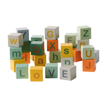 Zookabee Wooden Alphabet Blocks Educational Learning Skills
