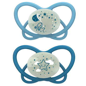 2pc Nip My Butterfly Size 1 Night Soother Baby 0-6m - Blue