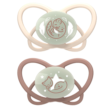 2pc Nip My Butterfly Size 2 Night Soother Baby 5-18m - Neutral
