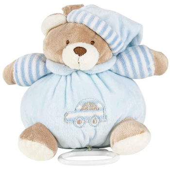 Musical Bear Blue - Pull Tail 15cm Cuddly Ultra Soft Toy For Babies