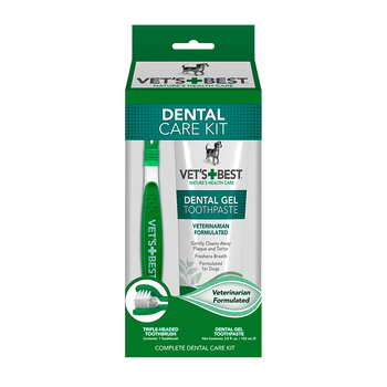 Vet's Best Nature's Health Dental Care Dog Toothbrush Toothpaste Kit 100g