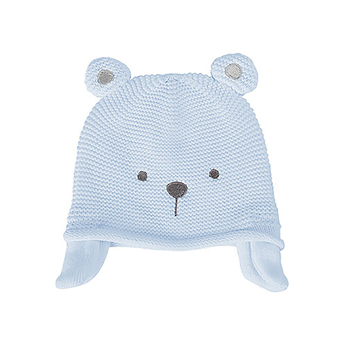 Blue Knit Bear Hat 44-48cm Novelty Dress-Up Baby/Infant