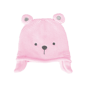 Pink Knit Bear Hat 44-48cm Novelty Dress-Up Baby/Infant