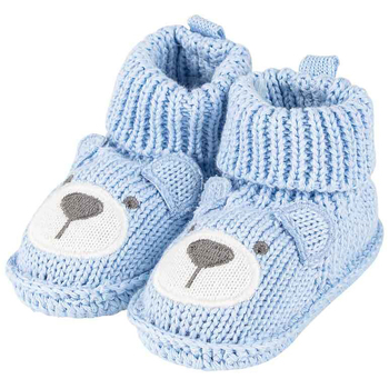 Blue Knit Bear Booties Newborn Novelty Dress-Up Baby/Infant