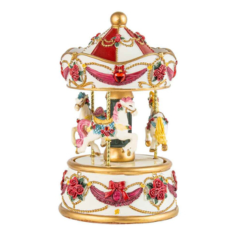 Led Bold & Pretty Carousel Gift/Homeware Keepsake Decor 15cm