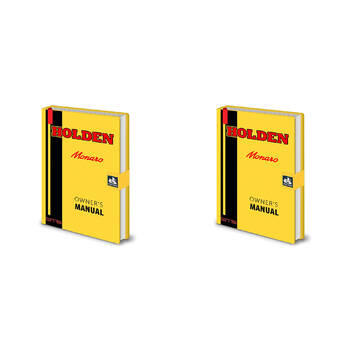 2PK Holden Monaro Owners Manual A5 Premium Notebook Yellow