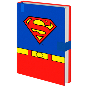 Superman Costume Themed Novelty Rectangular Hard Cover Notebook