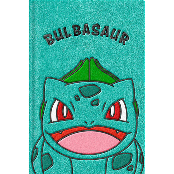 Pokemon Bulbasaur Themed A5 Soft Plush School Notebook
