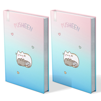 2PK Pusheen Family Ombre Kids/Childrens School stationery Character Notebook