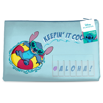 Disney Lilo & Stitch  Blue Themed Keepin' it Cool Named Pencil Case
