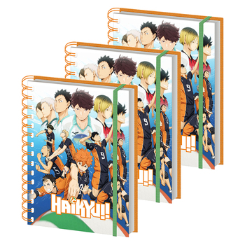 3PK Haikyu!! Haikyu!! Jump Anime Manga Character Themed A5 Wiro Notebook