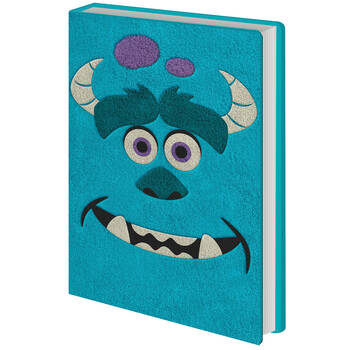Disney Monsters Inc Sulley Plush Notebook Blue 16x21cm