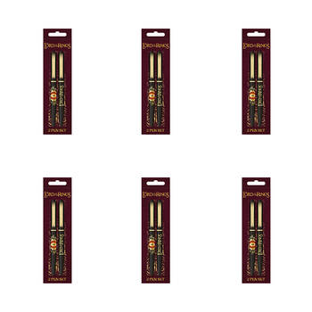 12pc Lord of the Rings Eye of Sauron Writing Pen Set Black