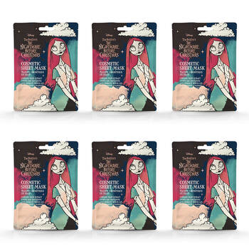 6PK Disney Nightmare Before Christmas Sally Scented Sheet Face Mask 25ml Plum