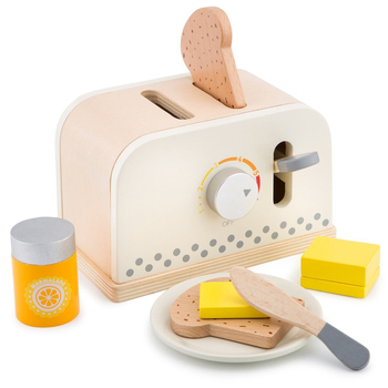 New Classic Toys 18.5cm Pop-Up Toaster Kids Pretend Play White 36m+